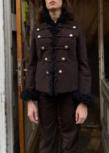Load image into Gallery viewer, Galliano faux shearling jacket in Brown and Black