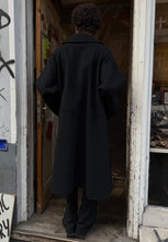 Load image into Gallery viewer, Yohji Yamamoto wool coat in black