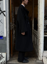 Load image into Gallery viewer, Yohji Yamamoto wool coat in black