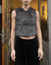 Load image into Gallery viewer, French rabbit fur paneled vest

