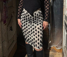 Load image into Gallery viewer, Vivienne Westwood Gold knit label frayed polka dots bustle skirt
