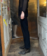 Load image into Gallery viewer, Yohji Yamamoto layered dress pants with zips in black
