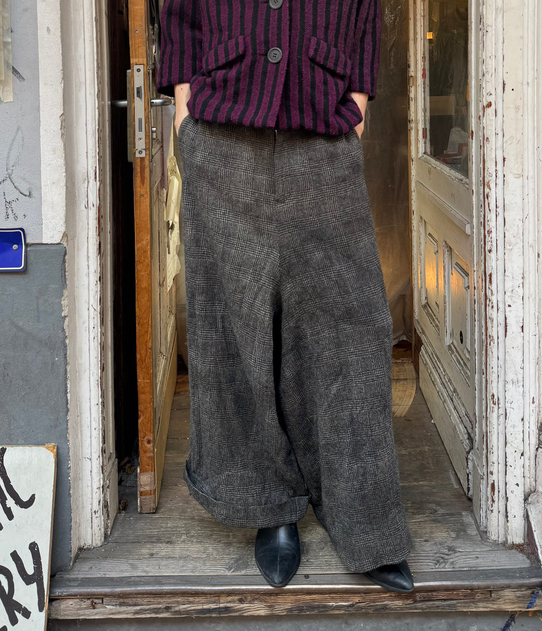 Yohji Yamamoto Noir wool skirt pants