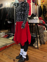 Load image into Gallery viewer, Tsumori Chisato red velvet skirt
