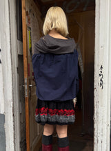 Load image into Gallery viewer, Undercover 2 way top / dress in navy x grey and white
