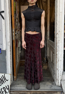 Reserved ! Yoshiki Hishinuma peplum black sheer top