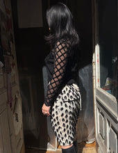 Load image into Gallery viewer, Vivienne Westwood Gold knit label frayed polka dots bustle skirt
