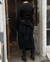 Load image into Gallery viewer, tricot Comme des Garcons wool deconstructed skirt
