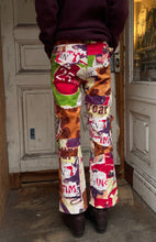 Load image into Gallery viewer, Christian Dior by John Galliano jeans / pants with multi color patchwork patterns
