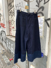 Load image into Gallery viewer, Zucca wide hakama pants in wool and denim patches
