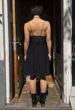 Load image into Gallery viewer, Anne Valerie Hash silk dress in black
