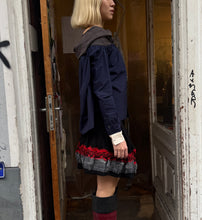 Load image into Gallery viewer, Undercover 2 way top / dress in navy x grey and white

