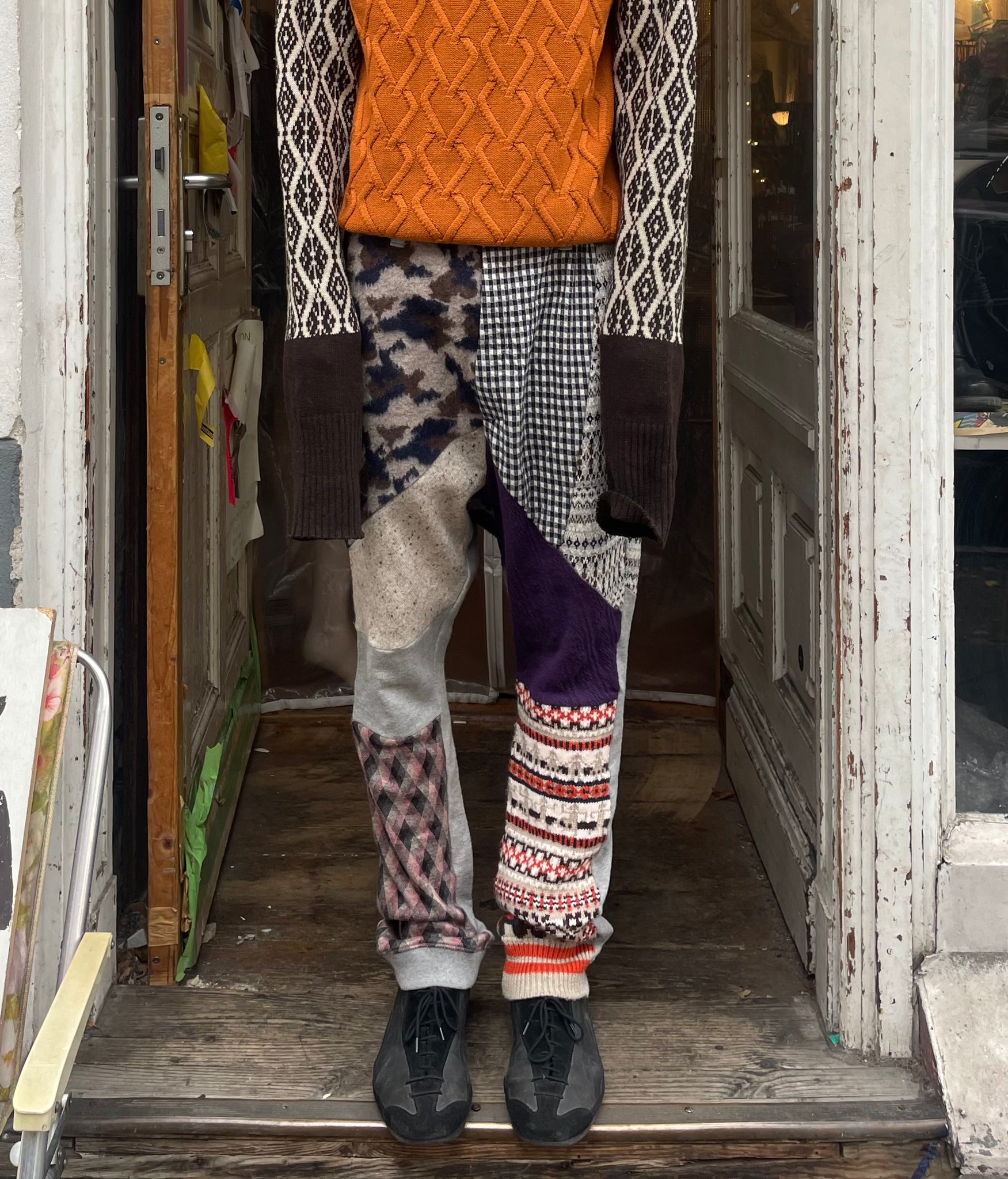 Nozomi Ishiguro patchwork pants – Ironic Gallery