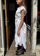 Load image into Gallery viewer, Junya Watanabe Peter Pan collared white cotton maxi dress
