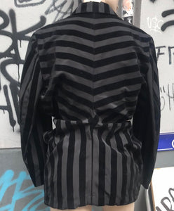 Comme des Garcons shirred jacket in stripe from 1990