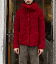 Load image into Gallery viewer, Issey Miyake knit jacket in red
