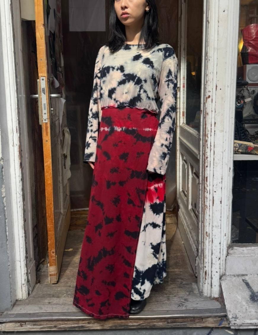 Yohji Yamamoto batik top and dress set