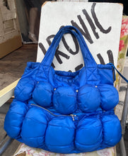 Load image into Gallery viewer, Marithe Francois Girbaud puffy bag pokachu in blue

