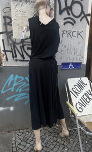 Yohji Yamamoto black dress with knots details