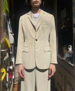 Jean Paul Gaultier suit in cream