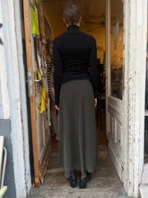 Load image into Gallery viewer, French wool x mesh layered dress
