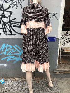 French vintage polka dot dress