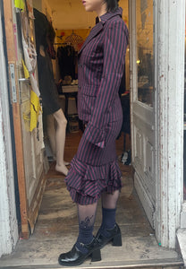 Japanese wool striped suit