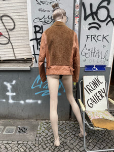 Dries Van Noten leather zip up jacket