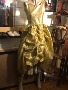 French dress in gold